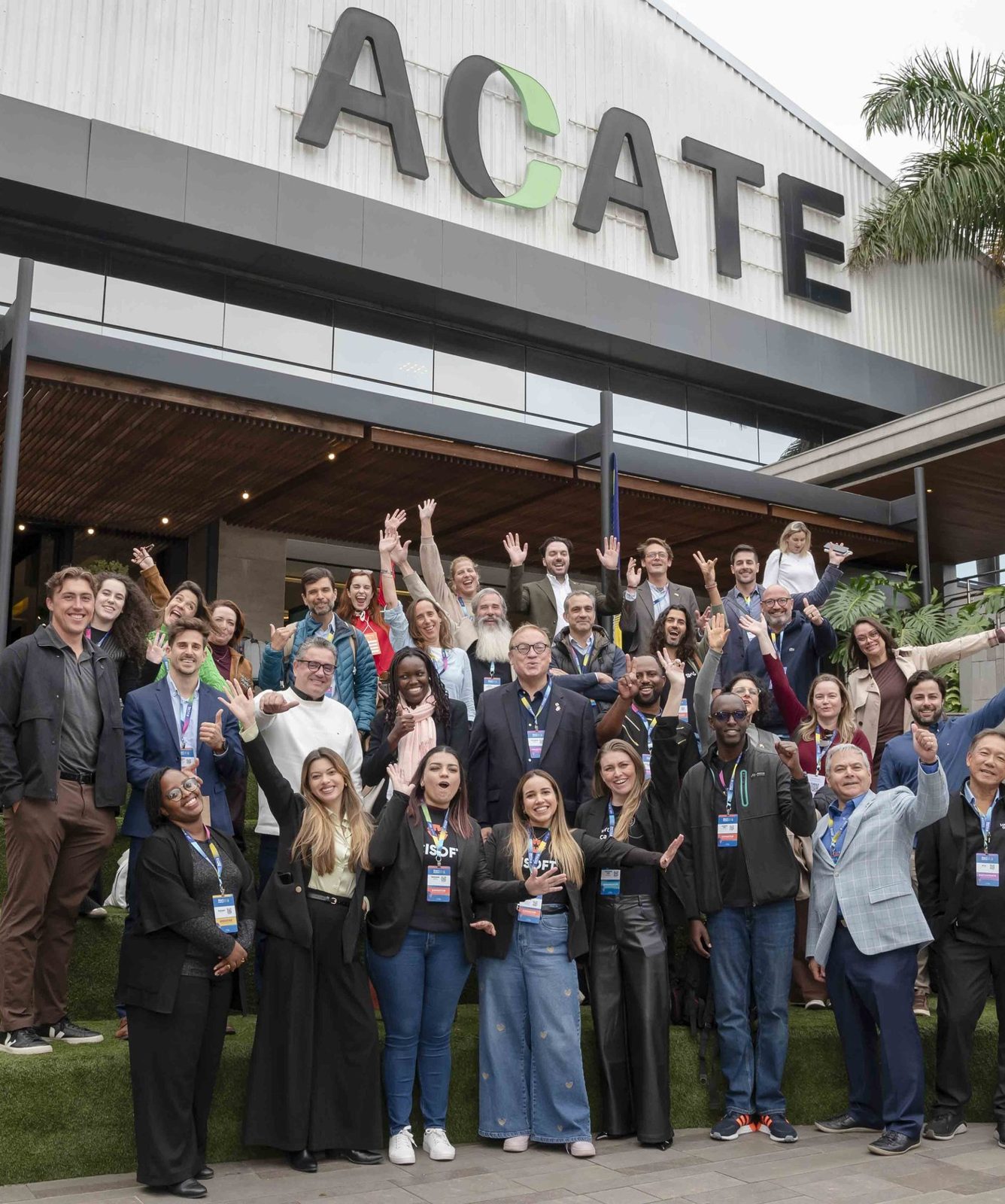 Delegação de empresas na ACATE